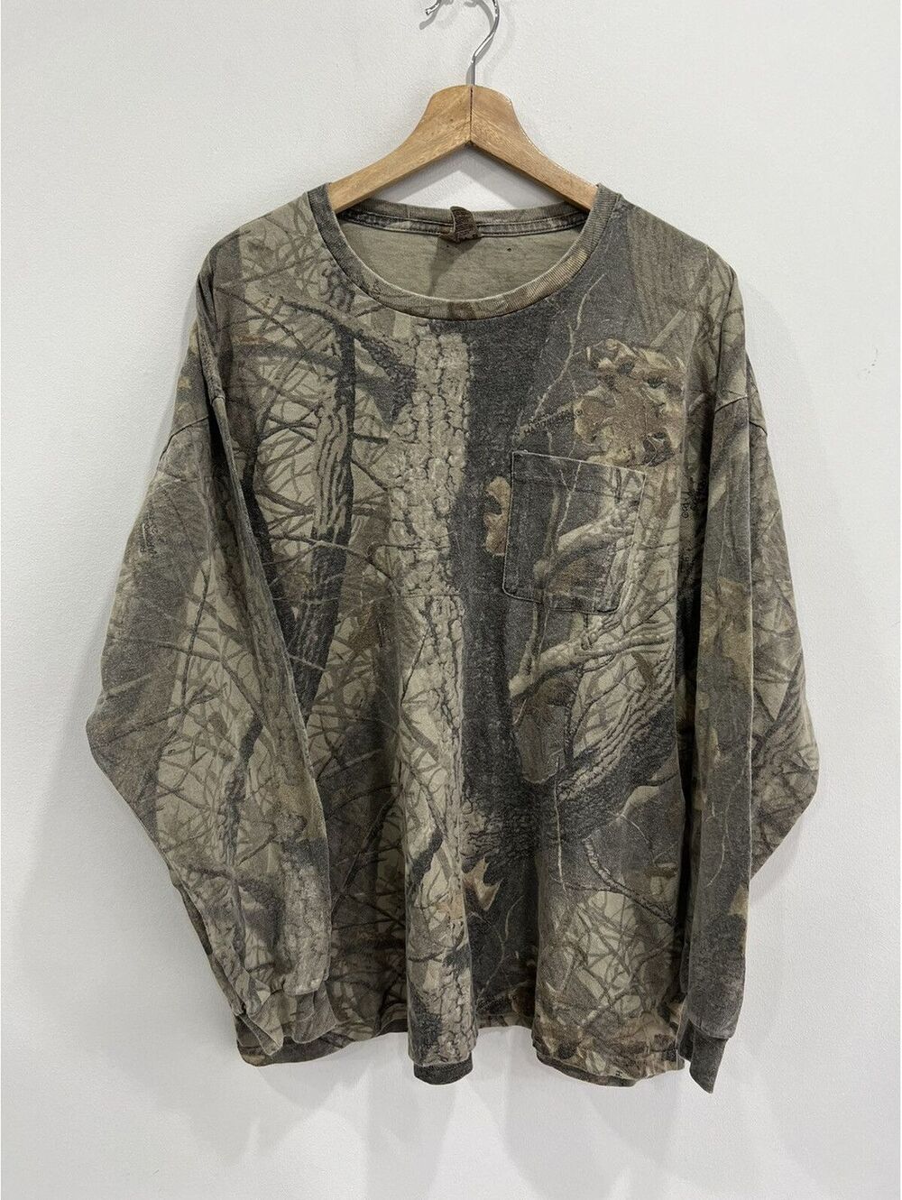 Vintage Camo Longsleeve Shirt Real Tree